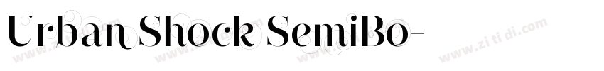 Urban Shock SemiBo字体转换
